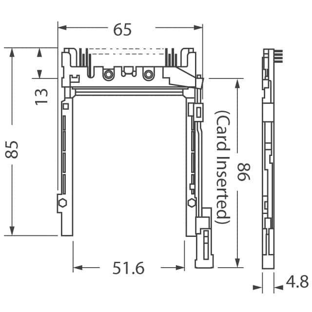 IC7-68PDR-1.27DS-EJR(72) Hirose Electric Co Ltd  Prese per schede PC